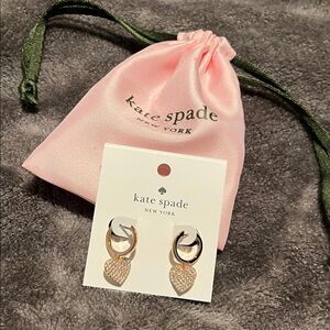 Kate Spade Gold Heart Earrings